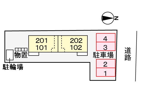 駐車場 ル・シェモア