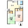 沼沢コーポラス 2DKの間取り