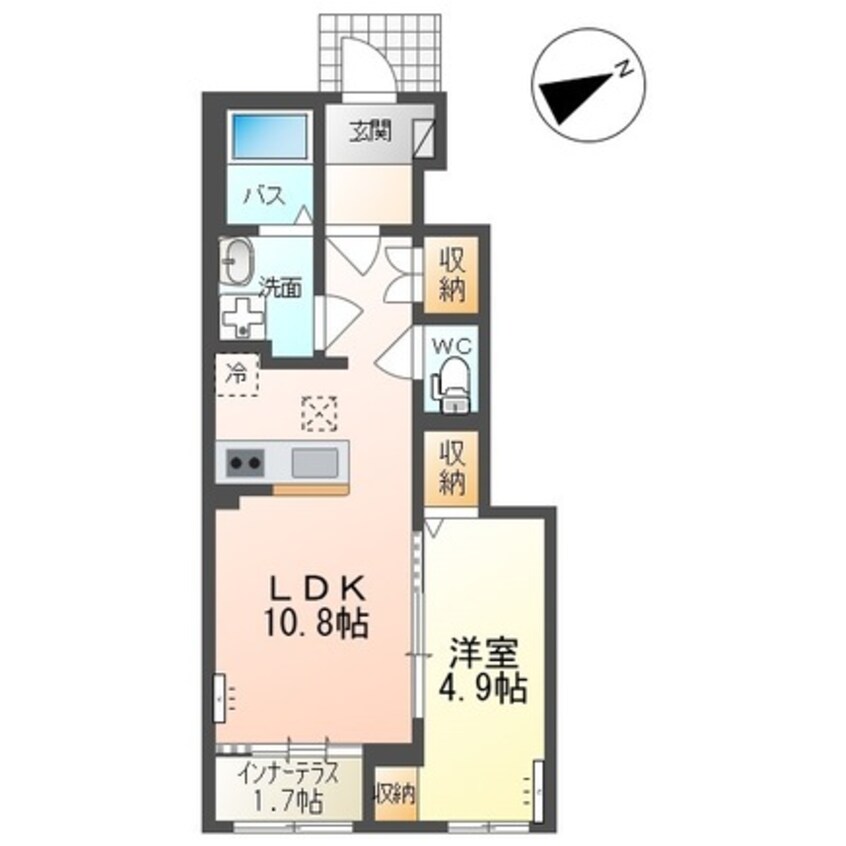 間取図 仮称）上山市金生東1丁目新築工事
