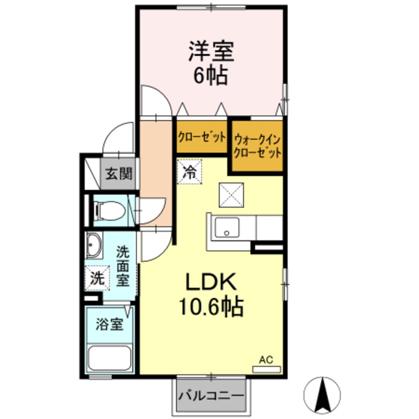 間取図 メゾン・クレシアＢ