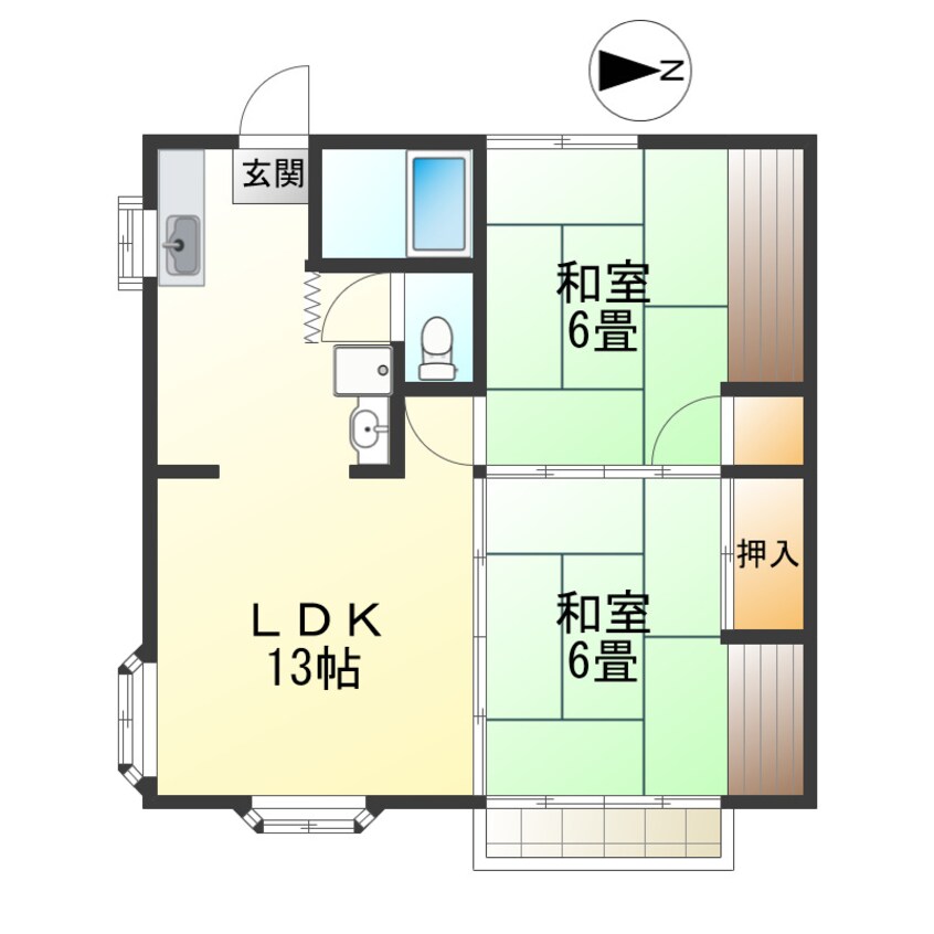 間取図 ドミールタナカ