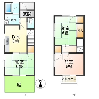 間取図 パークタウンひかりの街 B棟