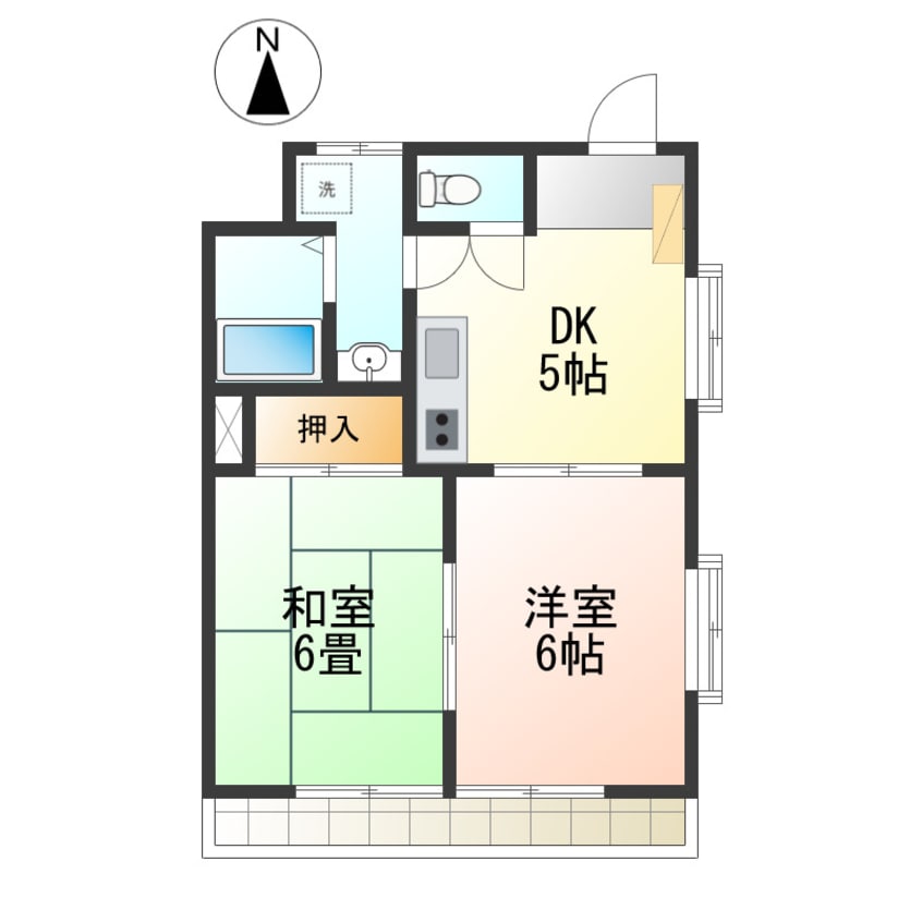 間取図 ロジュマンあかね