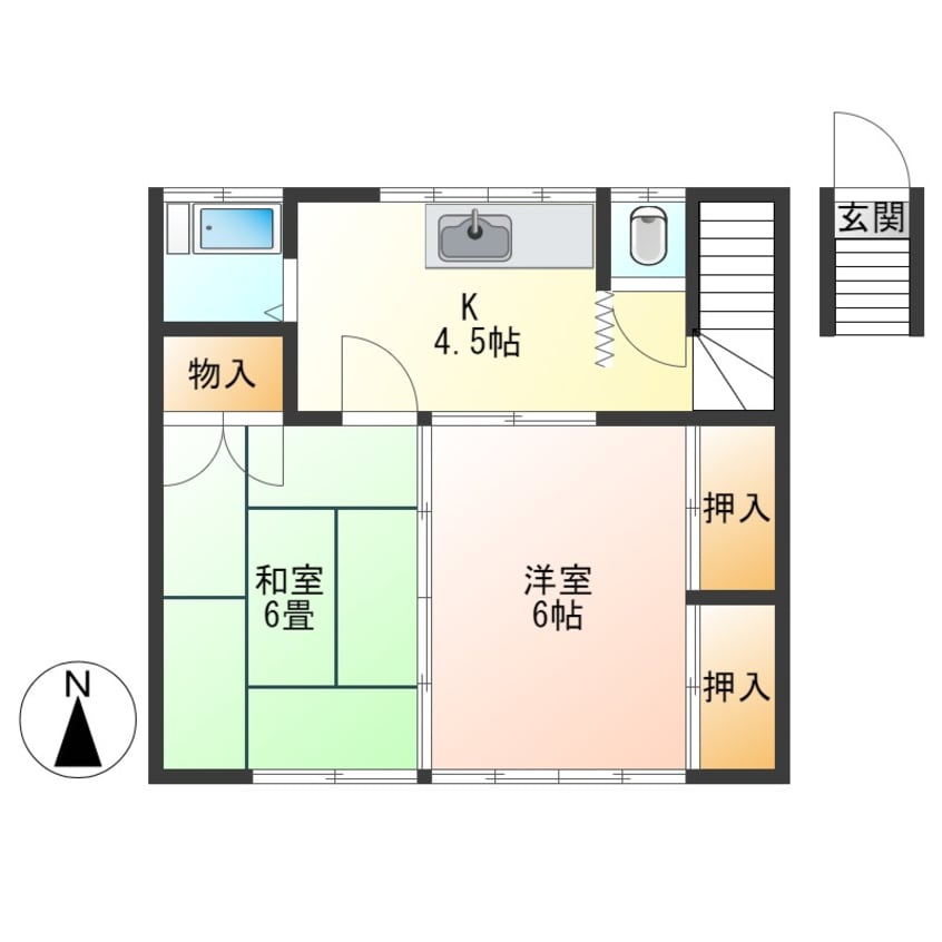 間取図 ハイム上町