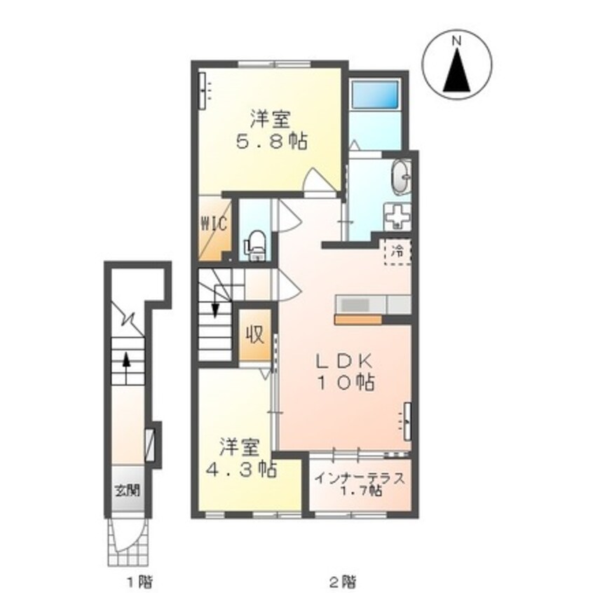 間取図 カーサ・フォルトゥナート