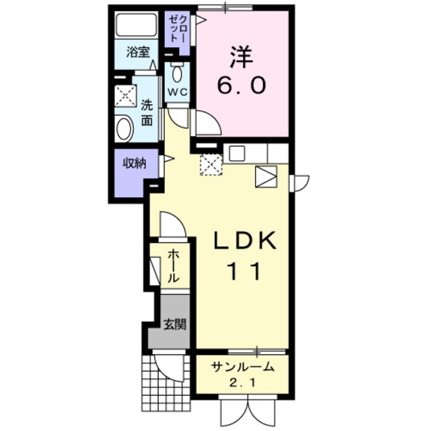 間取図 ミルローズＭ