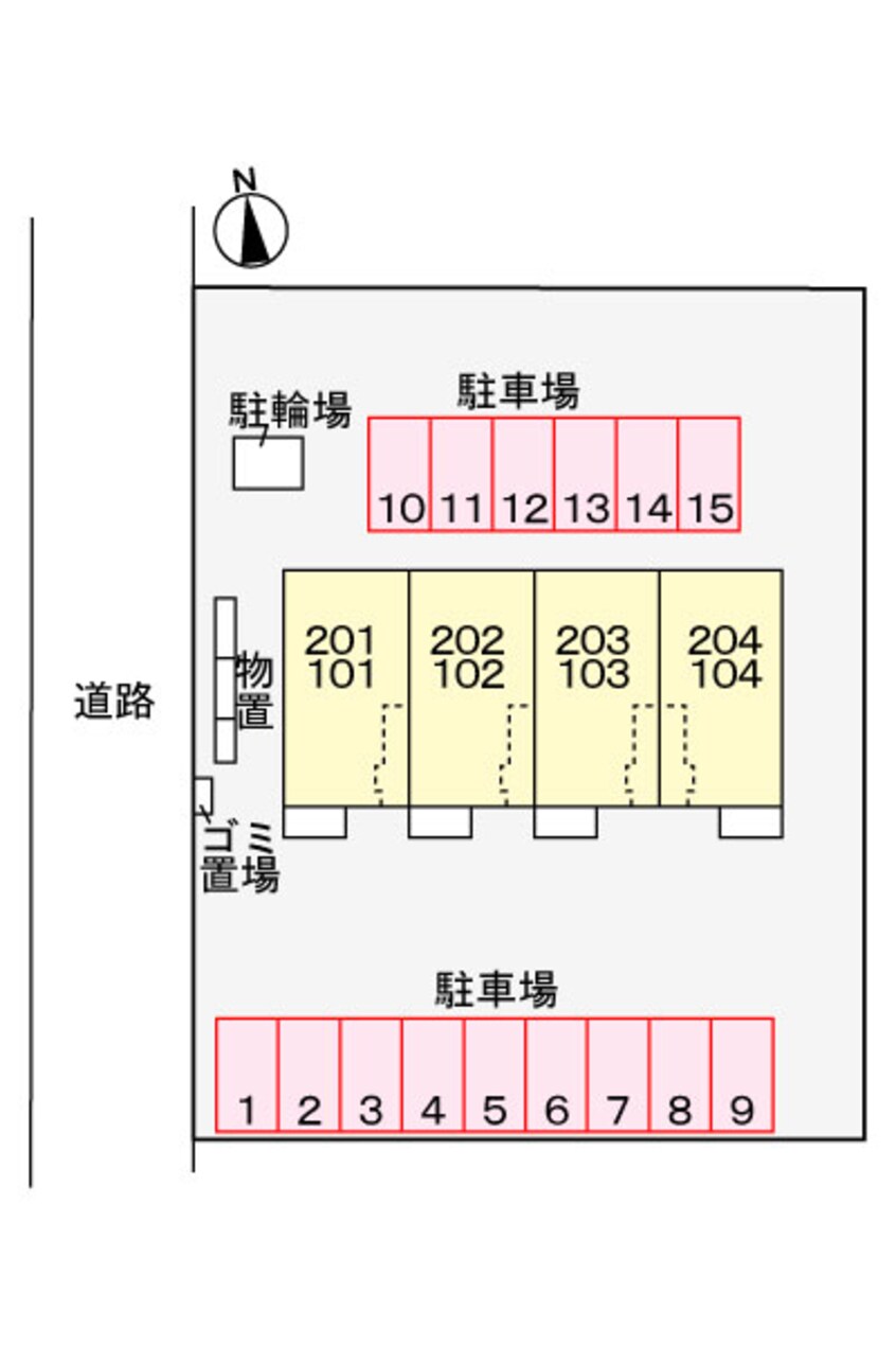 駐車場 ミルローズＭ