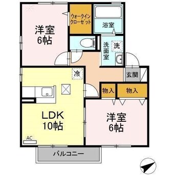 間取図 リビングタウン山形南 Ｂ