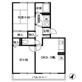 間取図 ハイカムールさくら館