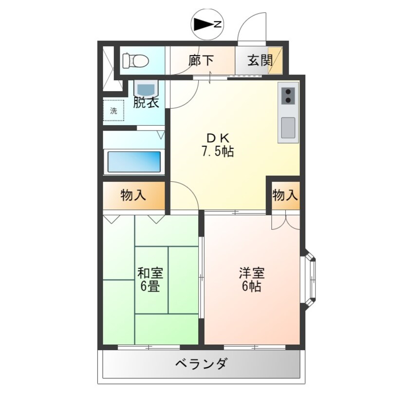 間取図 ハウスオブローゼ