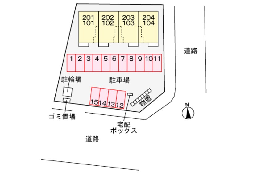 駐車場 メゾンシャルール