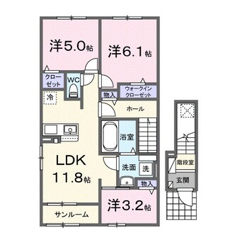 間取図 メゾンシャルール
