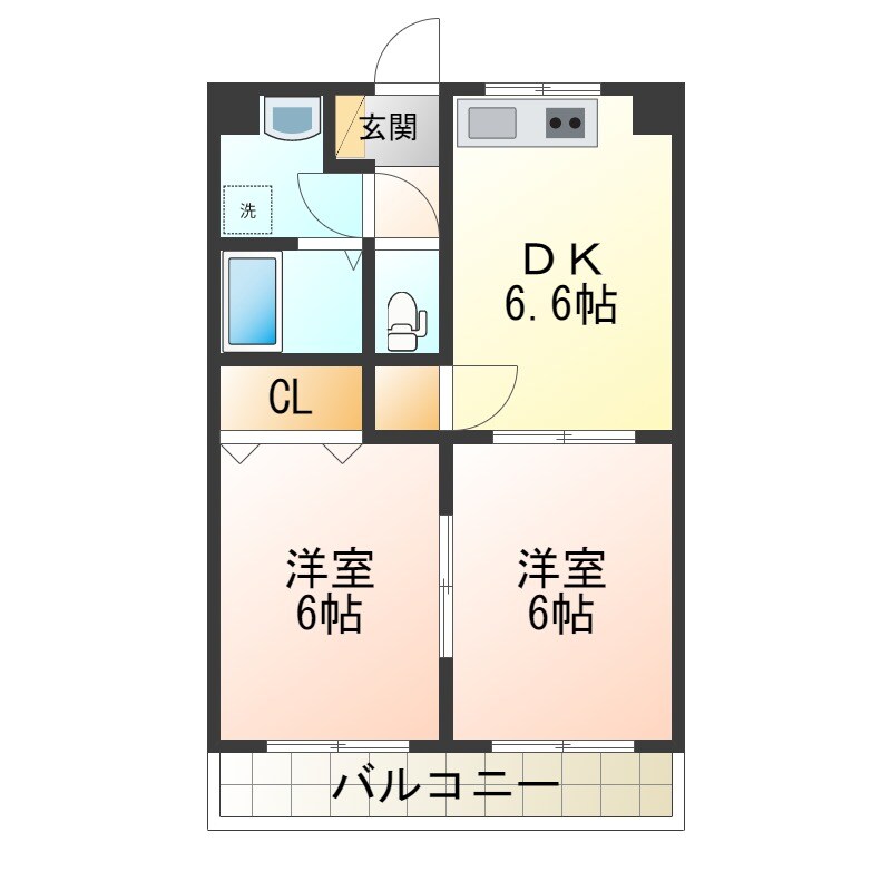 間取り図 晃七第三マンション