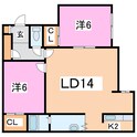 ベルフラワーDの間取図