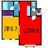 ファンタジスタ　豊岡 1LDKの間取り