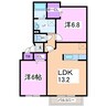 シャイニスター 2LDKの間取り