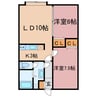 ピュアリ 2LDKの間取り