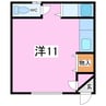 カーサビアンカ 1Rの間取り