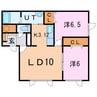 PEACE１３９ 2LDKの間取り