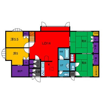 間取図 パレスコーポ・２