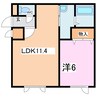 コンフォート・ネオ 1LDKの間取り