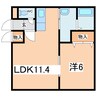 コンフォート・ネオ 1LDKの間取り
