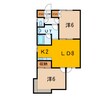 ハープヒルズ 2LDKの間取り