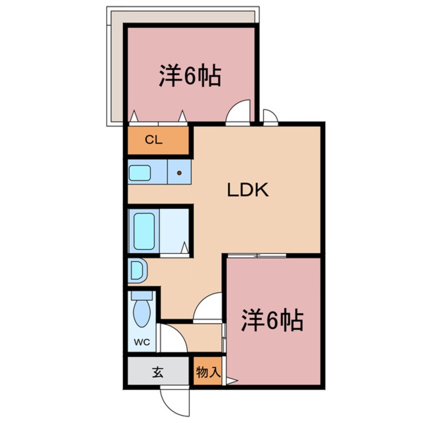 間取図 ハープヒルズ