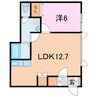 メゾン・ドCHIBIRU 1LDKの間取り