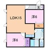 メゾン・ドCHIBIRU 2LDKの間取り