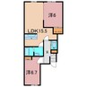 Earl（大町） 2LDKの間取り
