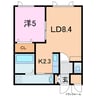 マーブル 1LDKの間取り