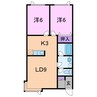 アヴォンリーＡ・Ｂ 2LDKの間取り