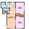 エミネント 2LDKの間取り