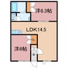 Avenir 2LDKの間取り
