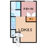 フレンドハイツ（永山） 1LDKの間取り