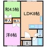 ハイツ北欧館Ⅱ 2LDKの間取り