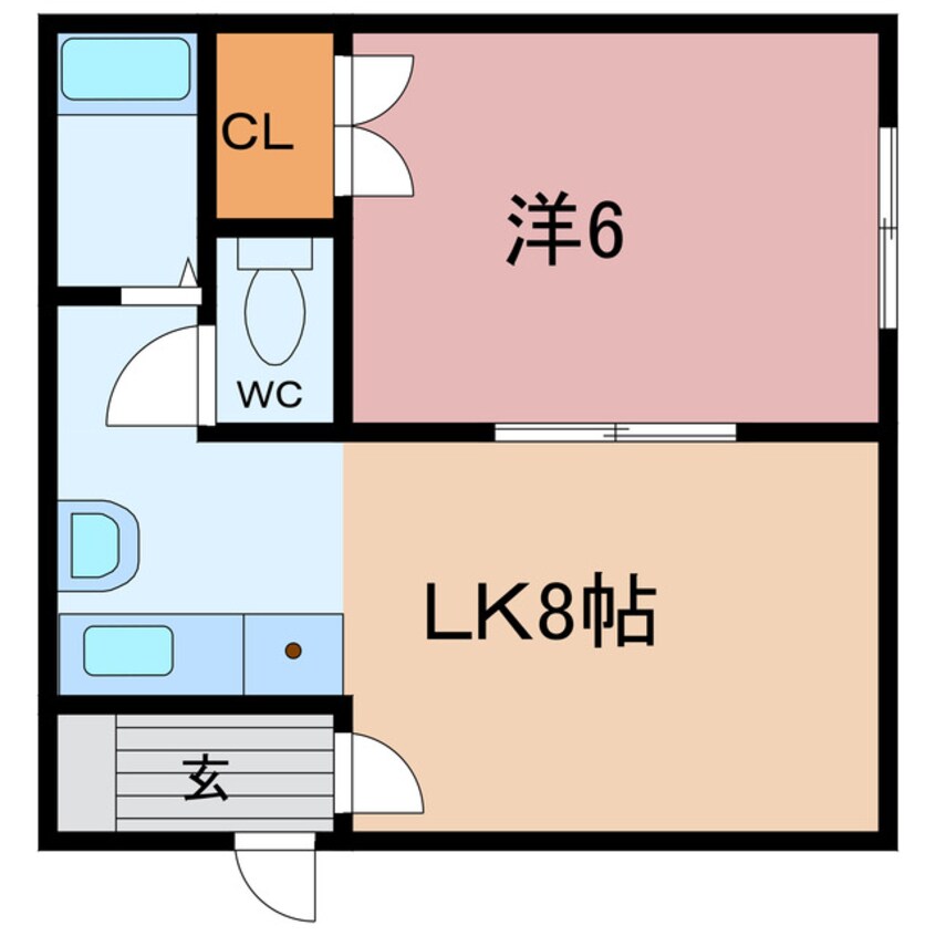 間取図 コーポAYA