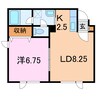 ＴAＦＵＹ東光Ⅱ 1LDKの間取り