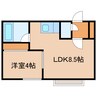 アルビオン 1LDKの間取り