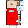 ウインク423 1LDKの間取り