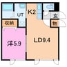 GLP　Ⅰ 1LDKの間取り
