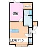 ルミエール（新富） 1LDKの間取り