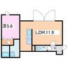 BOＮOＳハイツ 1LDKの間取り