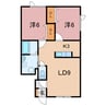 Casa・Cielo（カサ・シエロ） 2LDKの間取り