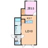 ポルテ（錦町） 1LDKの間取り