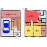 住吉6-1借家 2LDKの間取り