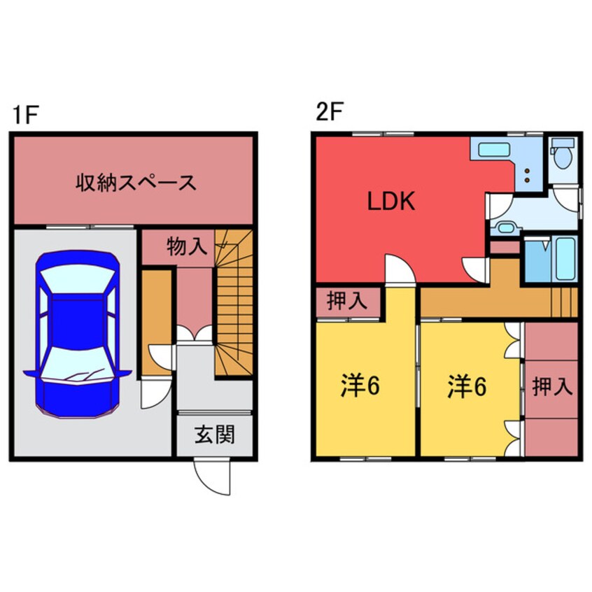 間取図 住吉6-1借家