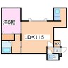 LaLuce･uno 1LDKの間取り