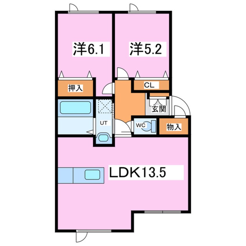 間取図 メニーハピネス・T